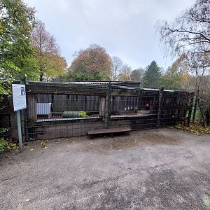 American Sable rabbit enclosure (Stadtpark Emsdetten)