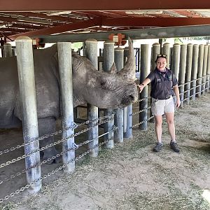 White Rhino Fujo in behind-the scenes encounter 3/20/24