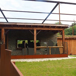 European souslik viewing area and Access to Taiga aviary viewing area, 2023-07-18