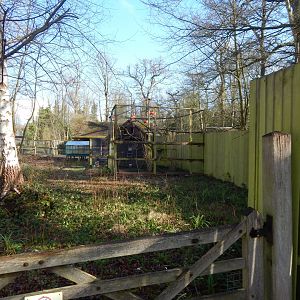 View towards Scarlet ibis aviary 040324