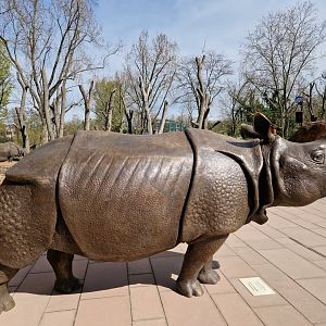 Indian Rhino Statue