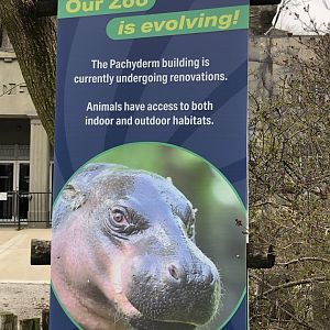 New sign by the Pachyderm House