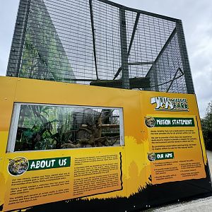 Signage About the Zoo at Wolds Wildlife Park (March 2024)