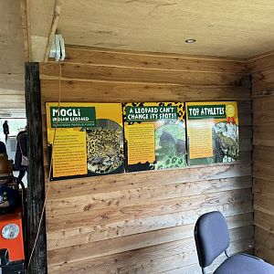 Indian Leopard Signage at Wolds Wildlife Park (March 2024)