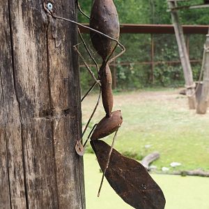 Leafcutter ant metal artwork, 2023-07-18