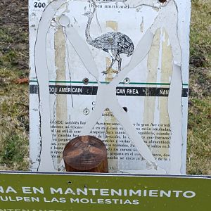 Old rhea sign, before 1995