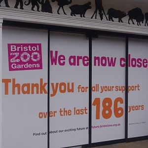 Closure notice on entrance doors- 3/9/2022