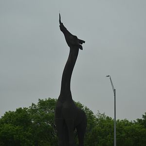 Giraffe Statue by Bob Cassilly