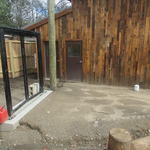 outdoor serval space under construction