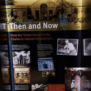 Herpetarium history signage