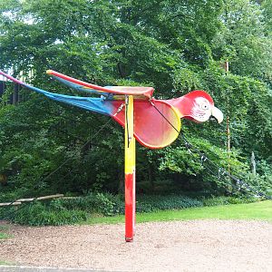 Macaw-themed playground equipment, 2023-08-17