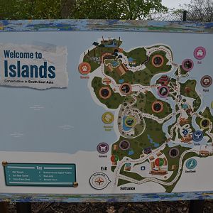 Map at the New Entrance to Islands at Chester, 18th April 2024
