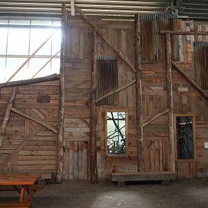 Bolivian squirrel monkey indoor exhibit, 2023-08-17