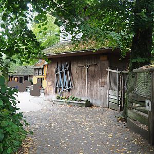 Bear forest area - Entry to Carpathian village and Turkey aviary, 2023-08-17