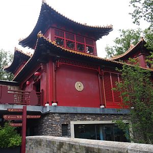 Pandasia - Giant panda and gift shop building, 2023-08-17