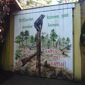 Spectacled bear deforestation mural, 2023-09-24
