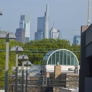View of the Rare Animal Conservation Center and Philadelphia Skyline