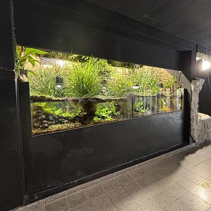 Unsigned European fish enclosures