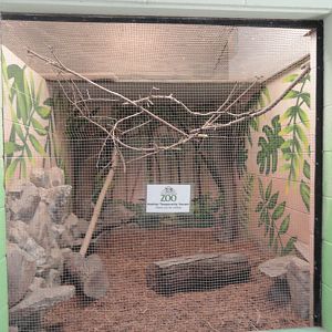 Empty Exhibit in Aviary Building