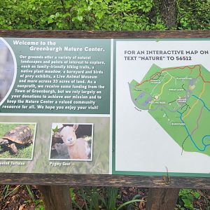 Greenburgh Nature Center (NY) - Map and intro sign