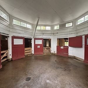 Indoor area of the Petting Zoo Animals