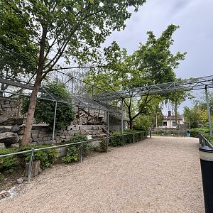 Dismantled Coatimundi Enclosure with Chute at Zoologischer Garten Hof