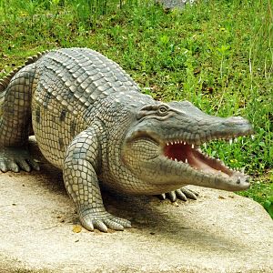 Crocodile sculpture