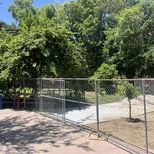 Petting zoo/sloth exhibit construction