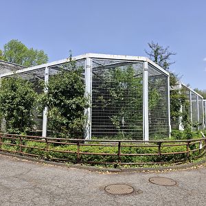 Row of enclosures