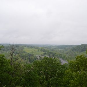 View of the Lehigh Valley Zoo from near the Bison habitat