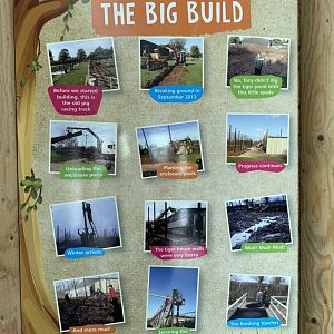 Tiger Enclosure Construction Signage at Woodside Wildlife Park (May 2024)