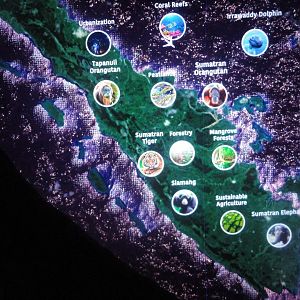 Island of Sumatra Touchscreen Map Example