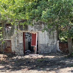 demo of old 1960s elephant house