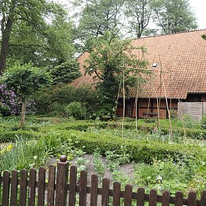 Herbal garden next to indoor show building, 2024-05-21