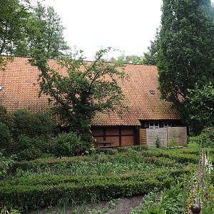 Herbal garden next to indoor show building, 2024-05-21