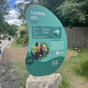 Red panda signage