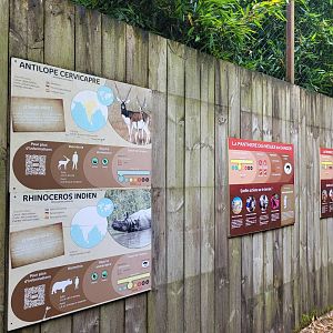 Indian rhinoceros, Blackbuck and Snow leopard signs -Zoo du bassin d'Arcachon (2024)