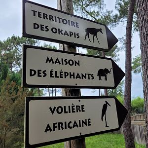 Directional signs -Zoo du bassin d'Arcachon (2024)