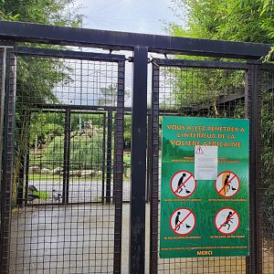 Entrance to the african aviary -Zoo du bassin d'Arcachon (2024)