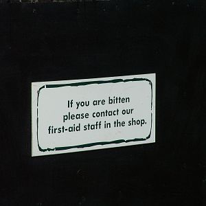 Sign on the Adder enclosure at Wildwood 28/11/09