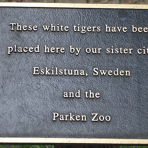 Bengal Tiger - sister city sign