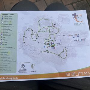 Cleland Wildlife Park Accessibility Map