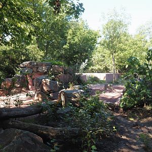 Visitor area in renovated Tasmanian devil area, 2024-07-14