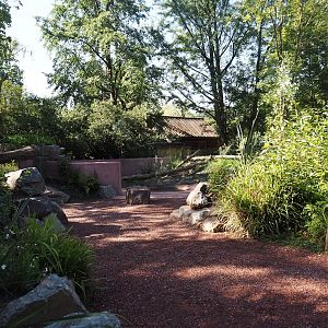 Visitor area in renovated Tasmanian devil area, 2024-07-14