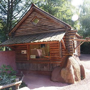 Soon-to-be viewable Tasmanian devil indoor exhibit (Former wombat and echidna indoor exhibit), 2024-07-14