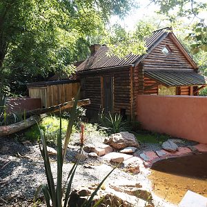 Renovated Tasmanian devil area - Fourth Tasmanian devil exhibit, 2024-07-14