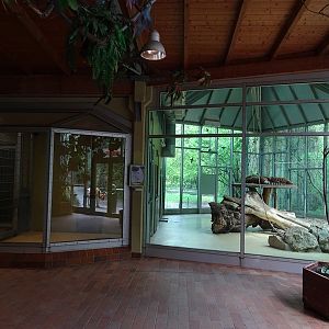 Tiger + Nocturnal House; tiger indoor enclosure