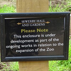 Zoo extension signage, 16th July 2024