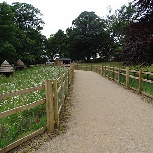 Public path through zoo extension, 16th July 2024