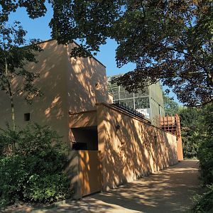 Hippo house and Hippo house aviary upper viewing area renovations, 2024-07-28
